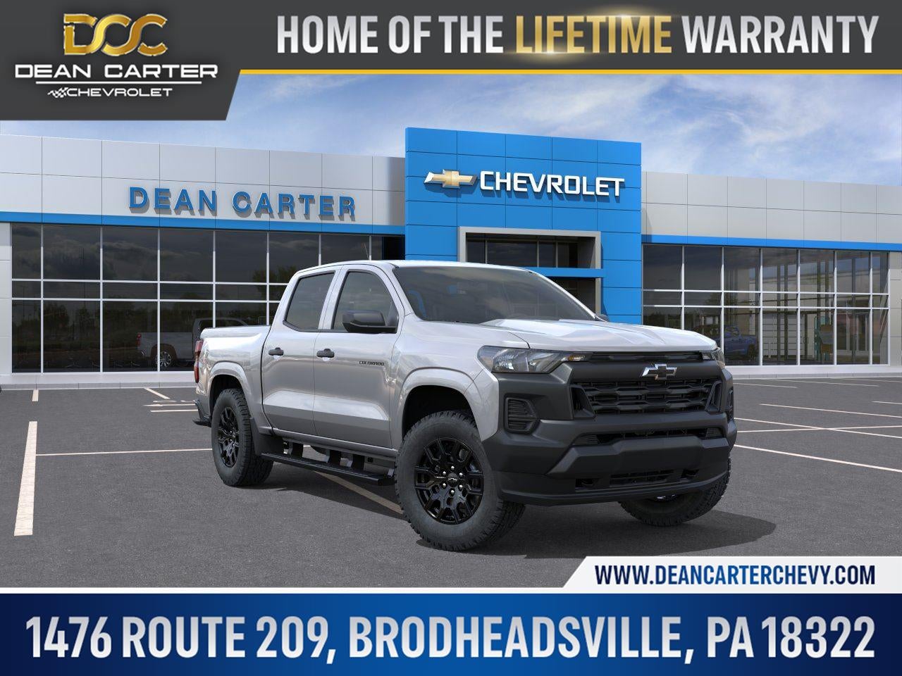 2026 Chevrolet Colorado WT in Sterling Gray Metallic — front three-quarter view