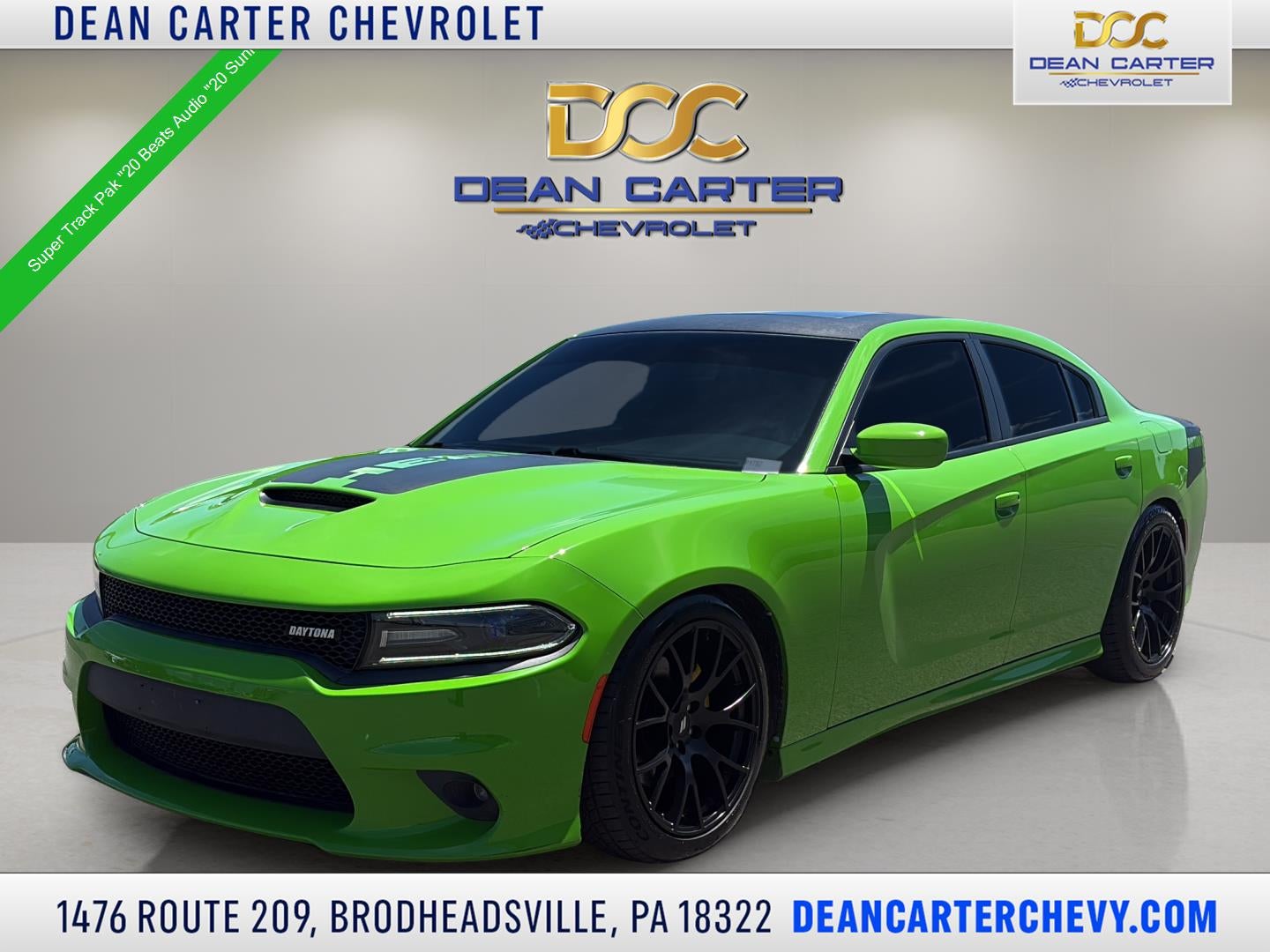 2017 Dodge Charger Daytona 340 in Green — front three-quarter view