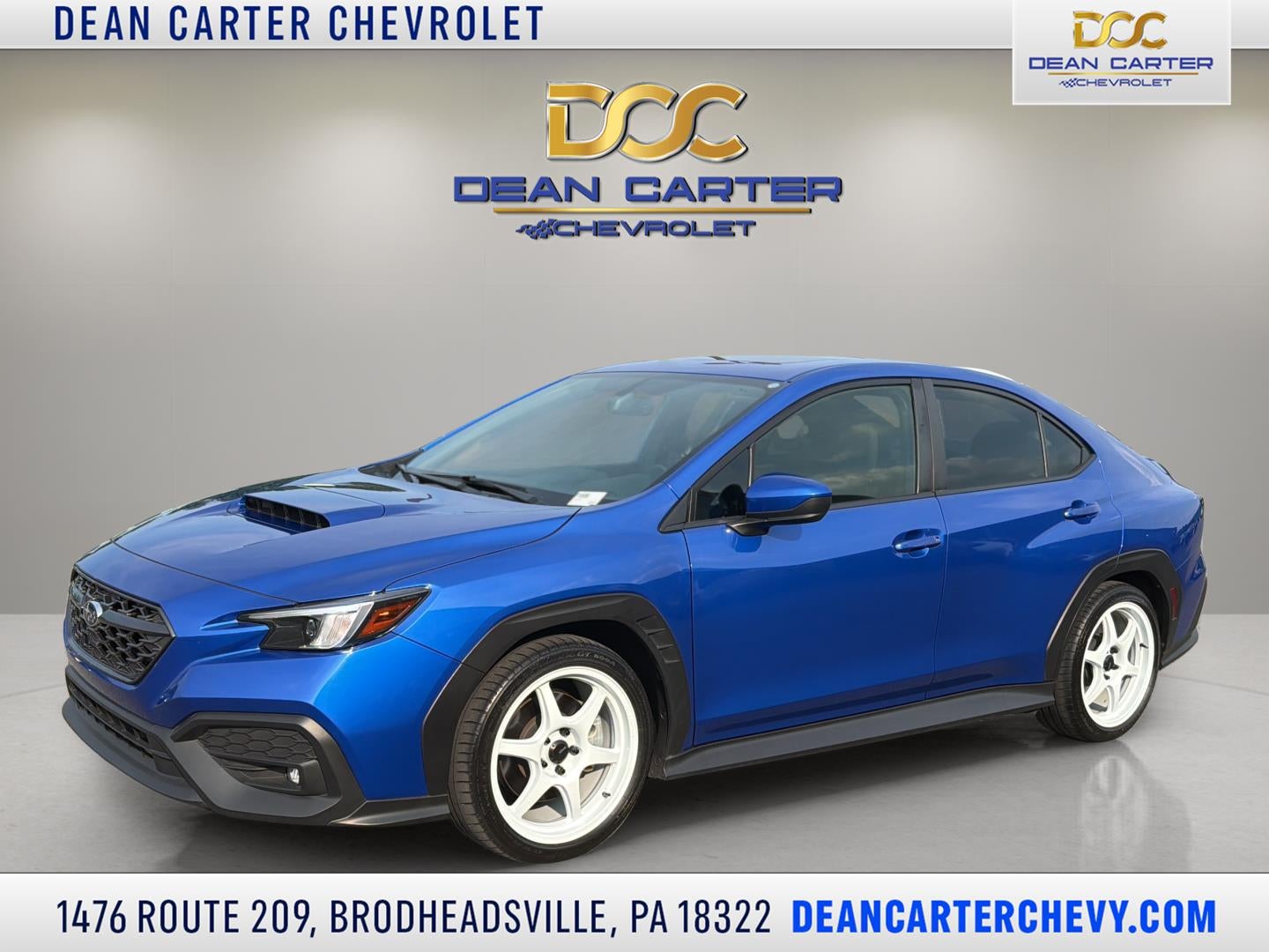 2023 Subaru WRX Premium in Blue — front three-quarter view