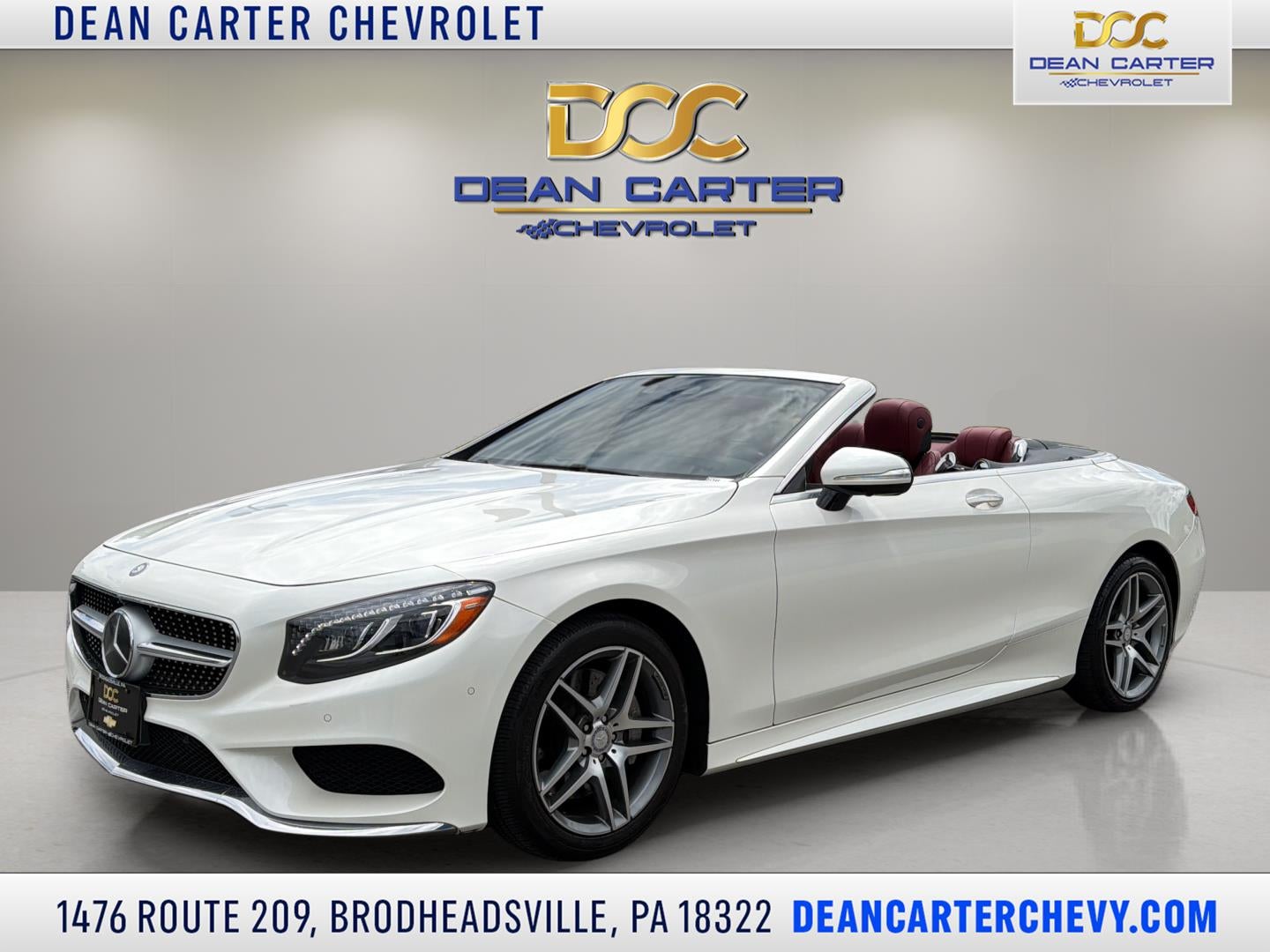 2017 Mercedes-Benz S-Class S 550 in White — front three-quarter view